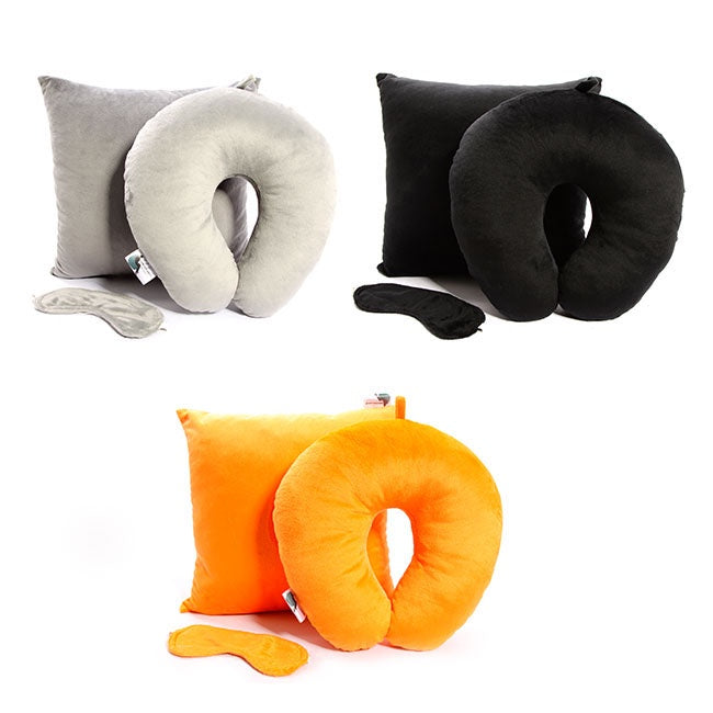 Set gối tựa lưng bịt mắt gối kê cổ