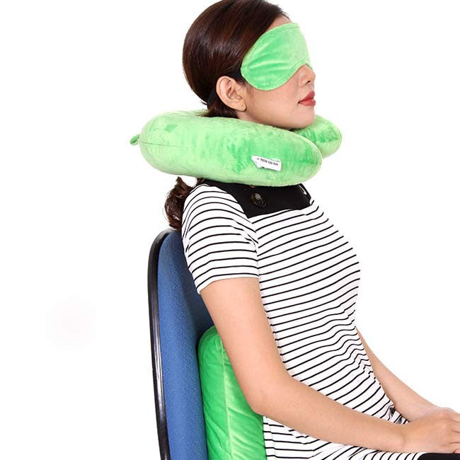 Set gối tựa lưng bịt mắt gối kê cổ