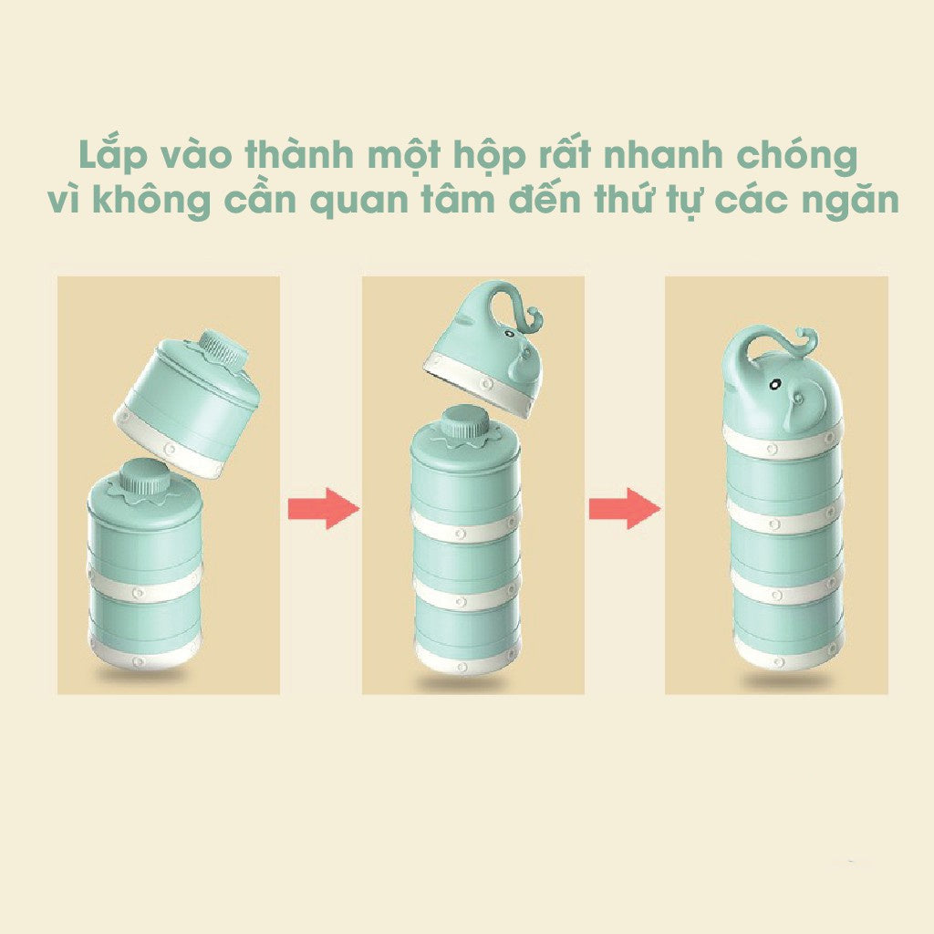 Hộp chia sữa 3 ngăn