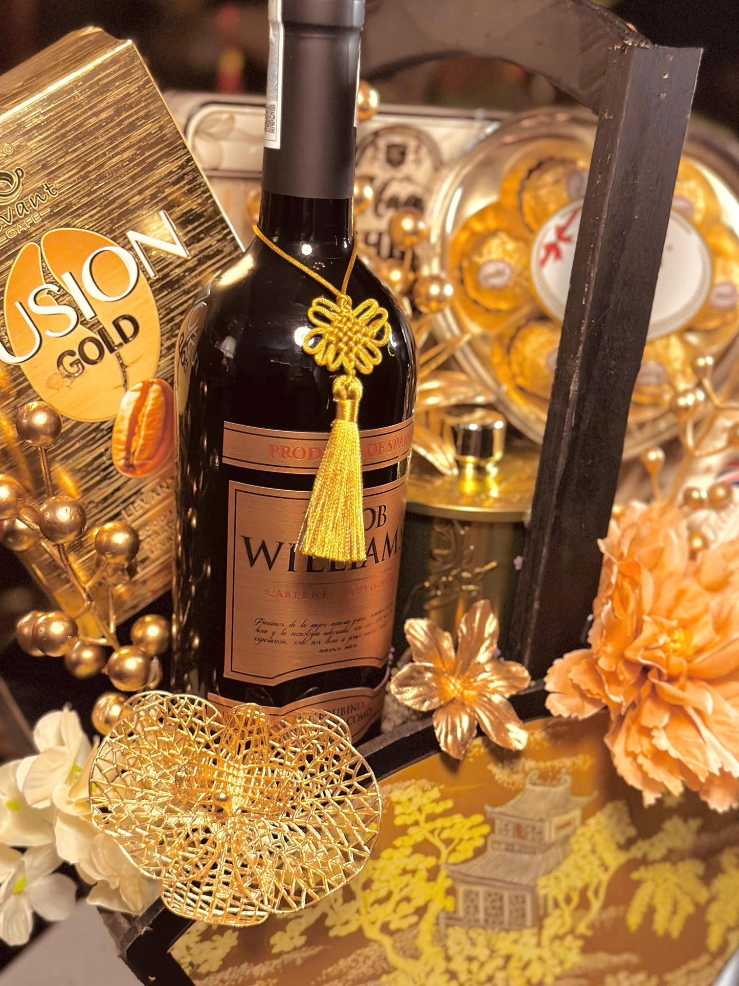 TET2026 TẾT TÀI LỘC HAMPER QUẠT GẤM 01