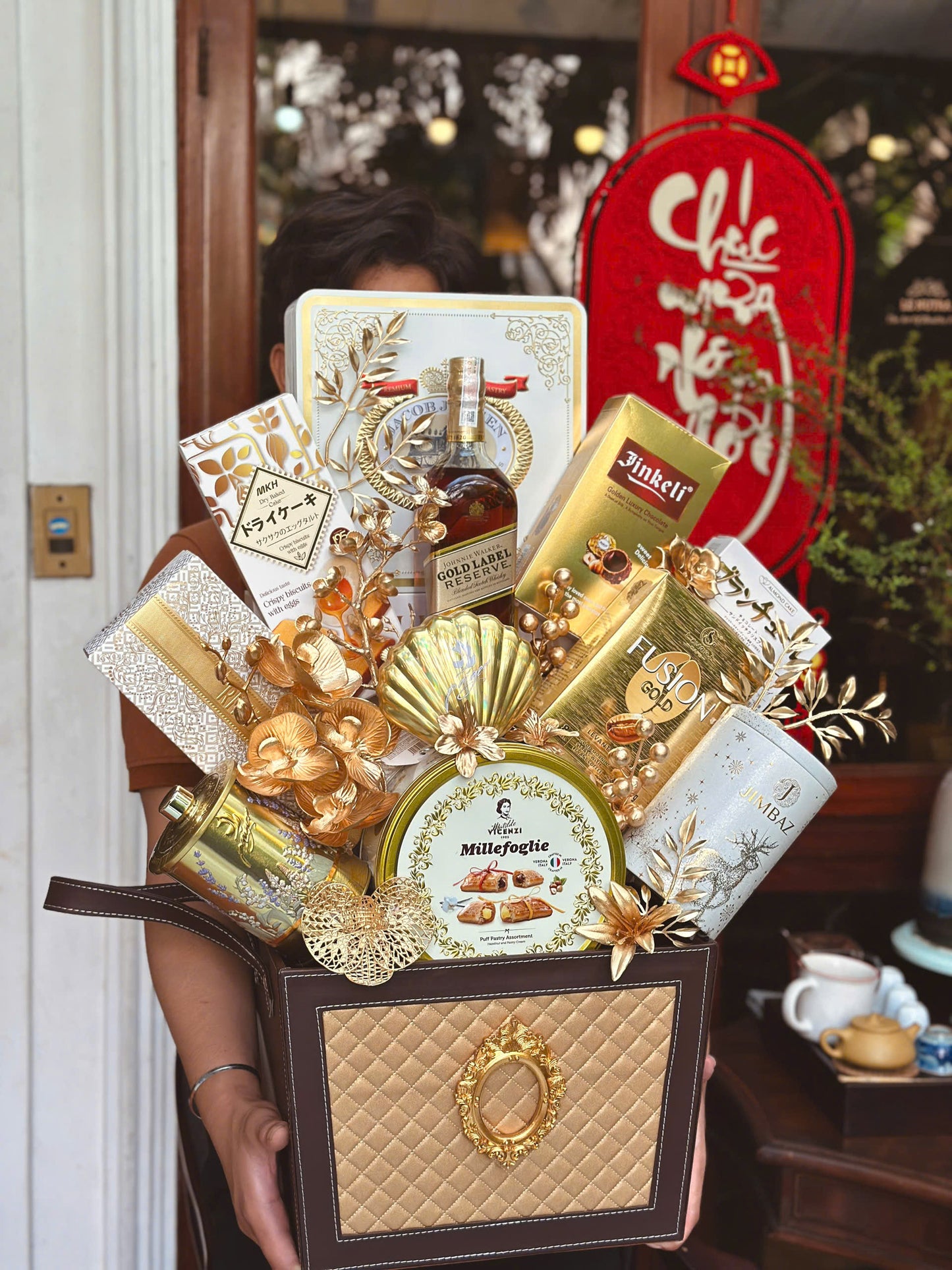 HAMPER GIỎ DA