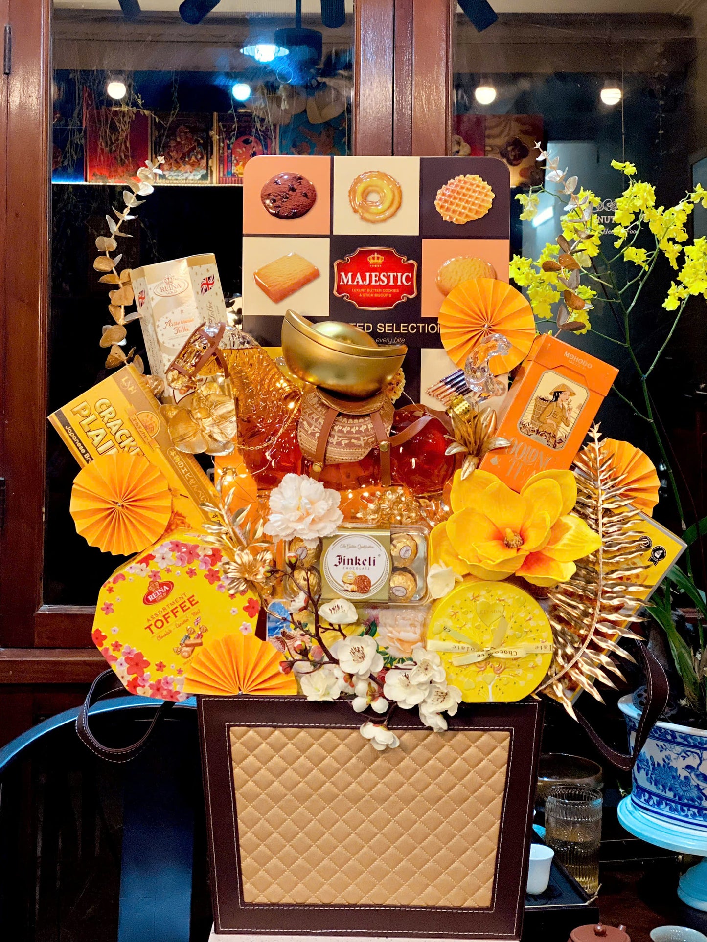 HAMPER GIỎ DA 03