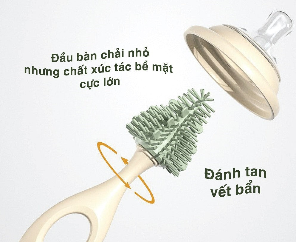 Bộ cọ bình silicone 3 chi tiết